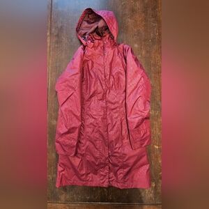Eddie Bauer Girl On The Go Insulated Trench Burgundy Size Small